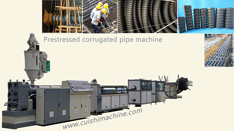 Corrugated post tensioning duct