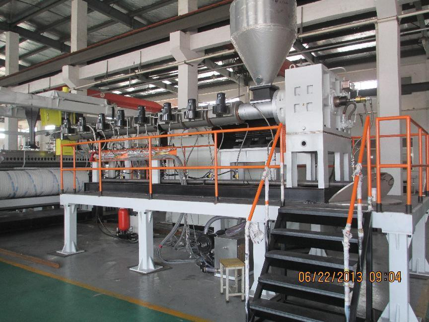 PE PP ABS PMMA sheet production line  (7)