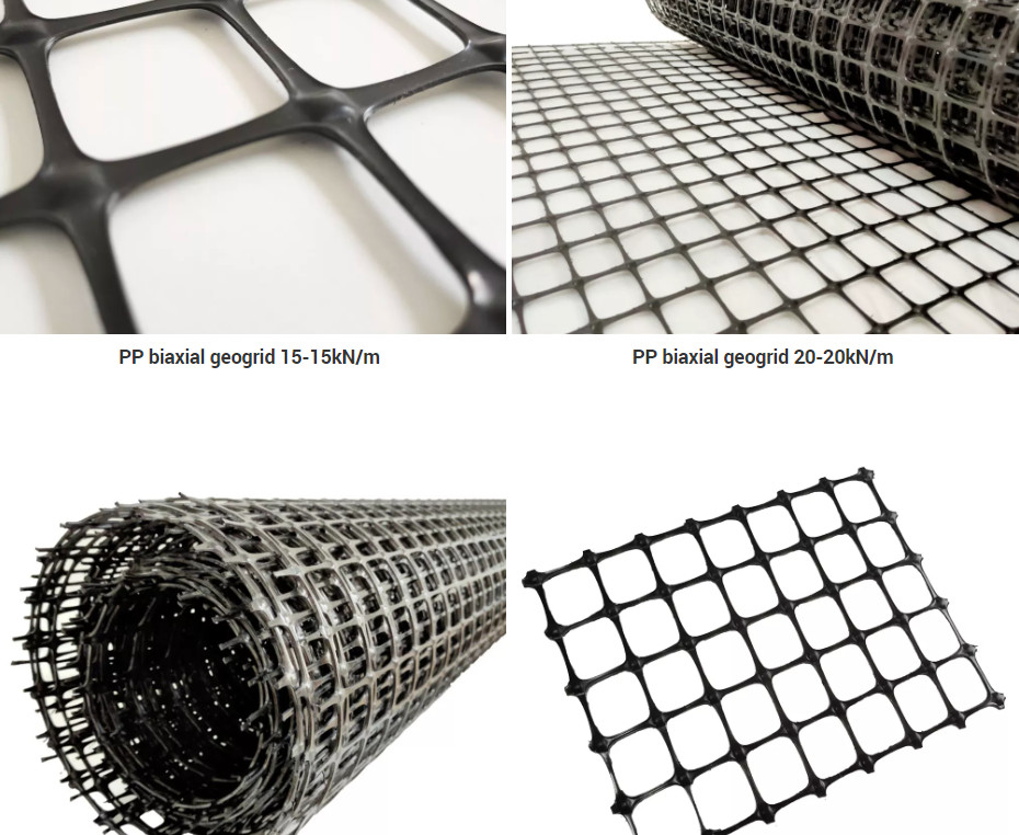 Mohala oa tlhahiso ea PPPE biaxial geogrids (14)