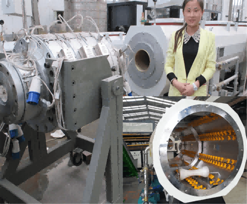 Màquina de fabricació de tubs de plàstic de PVC 1