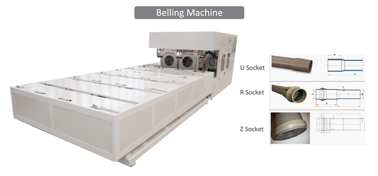 pvc pijp belling machine