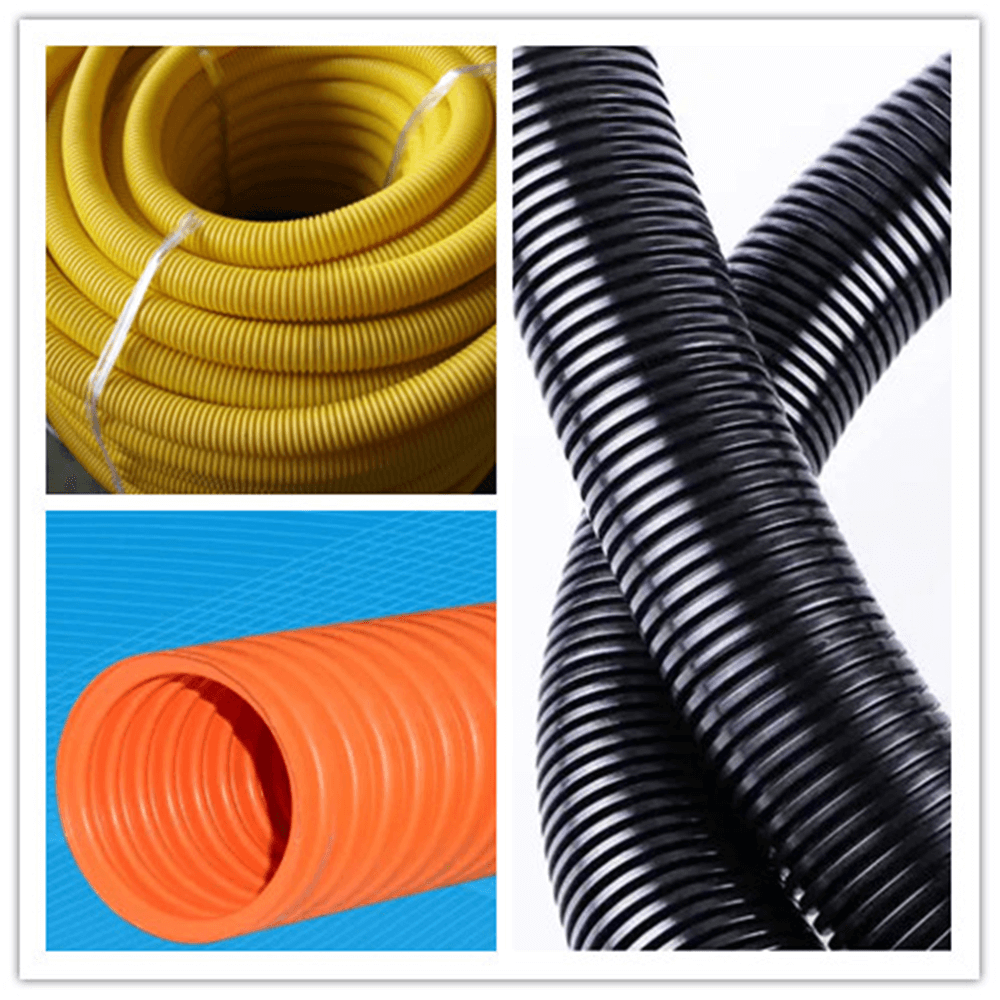 single wall plastic corrugation pipe line  (3)